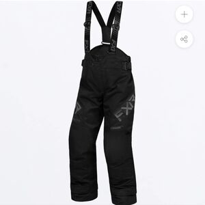 FXR Racing Snowpant Youth Clutch Black Ops FAST Insulated Bibs Size 14 NWT